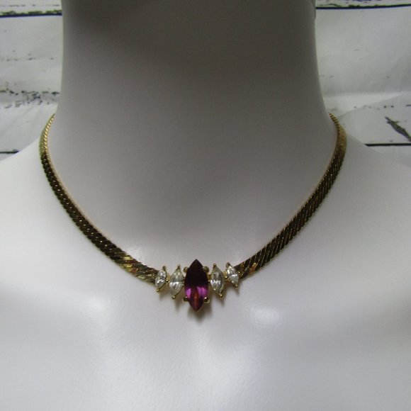 Christian Dior Vintage Rhinestone Necklace - Picture 1 of 12